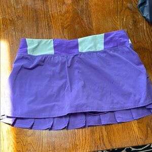 lululemon athletica Purple and White Skirt